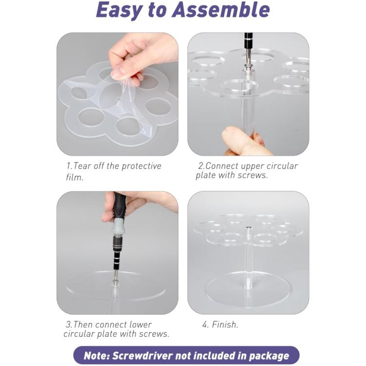 6-Fächer Acryl-Tintenkartuschen-Organizer für Cirkul, YX210
