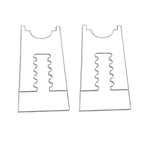 2tlg. /Satz Verhindern Sie ein Verrutschen und Beschädigungen der Wand Einstellbare Acryl-Abstandshalter, 5 Schlitze, 6 Schlitze