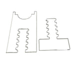 2tlg. /Satz Verhindern Sie ein Verrutschen und Beschädigungen der Wand Einstellbare Acryl-Abstandshalter, 5 Schlitze, 6 Schlitze