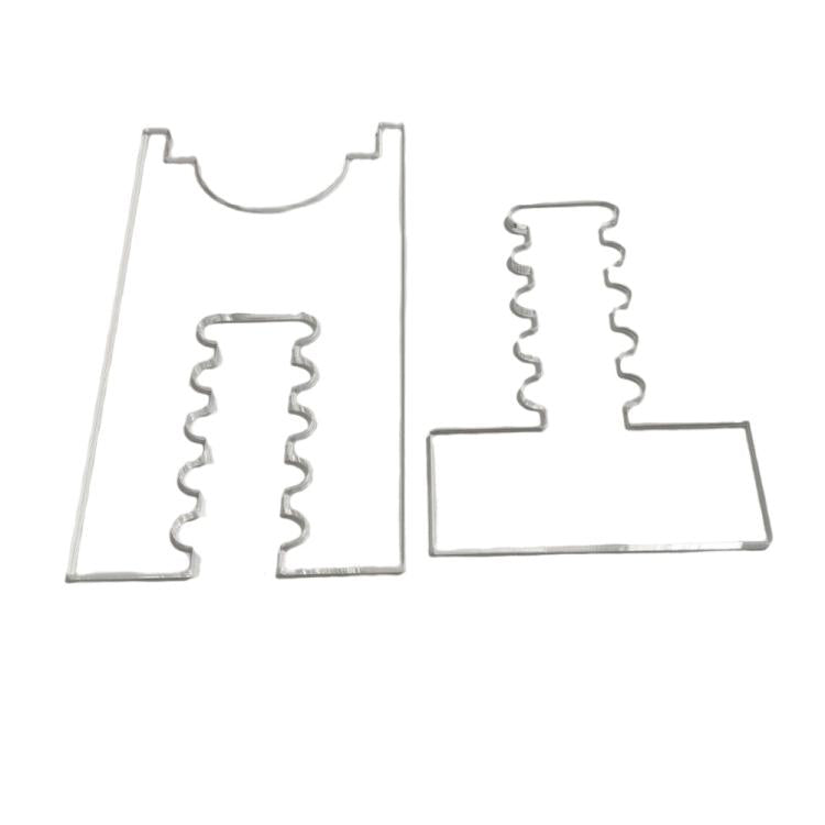 2tlg. /Satz Verhindern Sie ein Verrutschen und Beschädigungen der Wand Einstellbare Acryl-Abstandshalter, 5 Schlitze, 6 Schlitze