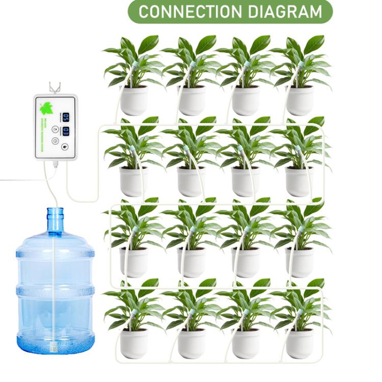 WD-01CS Verstellbarer Tropfpfeil App-gesteuertes Bewässerungsgerät Automatisches Zeitbewässerungswerkzeug, USB, US-Stecker, UK-Stecker
