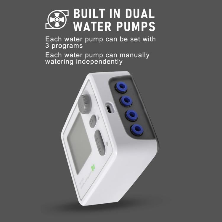 Smart Dual-Pump Watering System Potted Plant Timed Automatic Dripper, Adjustable Drip Arrow EU Plug, Adjustable Drip Arrow US Plug, Adjustable Drip Arrow UK Plug, Transparent Drip Arrow EU Plug, Transparent Drip Arrow US Plug