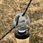 COOL CAMP 4 Stück /Pack Edelstahl Seilklemmen Knotensichere Befestigung für 2-4mm Campingseile