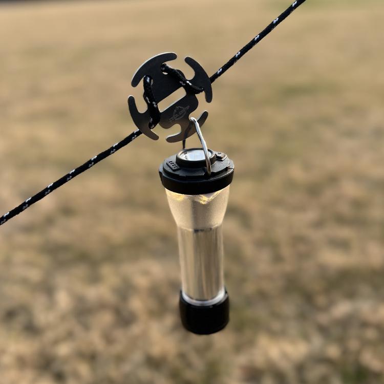 COOL CAMP 4 Stück /Pack Edelstahl Seilklemmen Knotensichere Befestigung für 2-4mm Campingseile