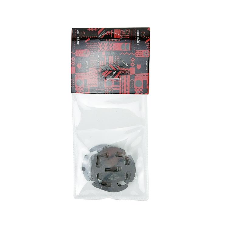 COOL CAMP 4 Stück /Pack Edelstahl Seilklemmen Knotensichere Befestigung für 2-4mm Campingseile
