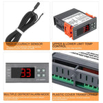 STC-8080A+ Digitaler Temperaturregler für Kühlung mit Abtau-Funktion & Alarm, für Kühlraum, Gewerbekühltruhe, STC-8080A+ 220V