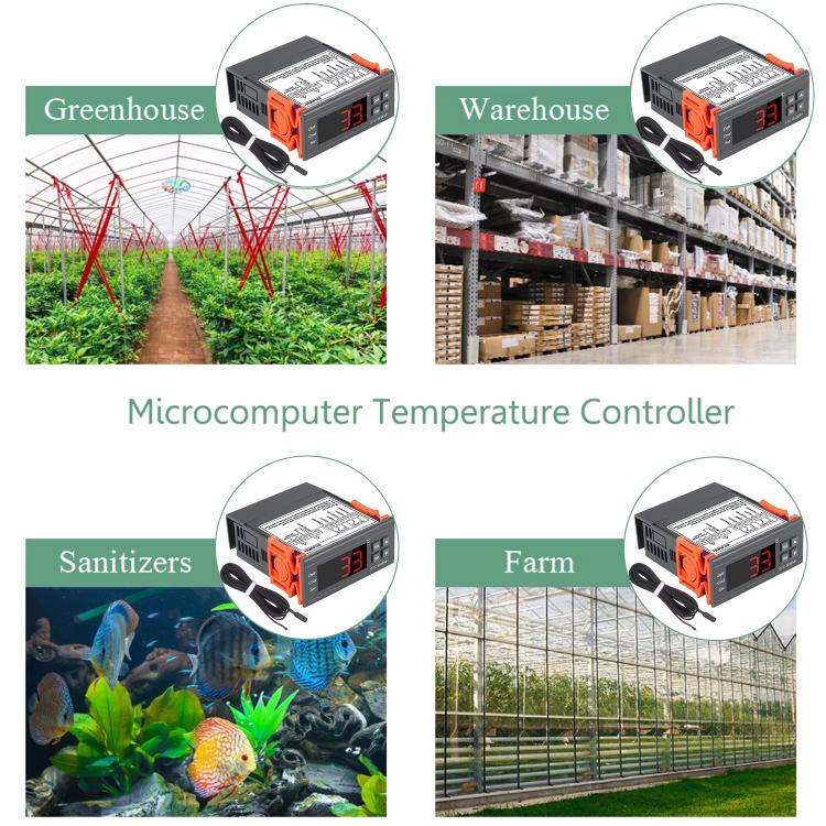 STC-8080A+ Digitaler Temperaturregler für Kühlung mit Abtau-Funktion & Alarm, für Kühlraum, Gewerbekühltruhe, STC-8080A+ 220V