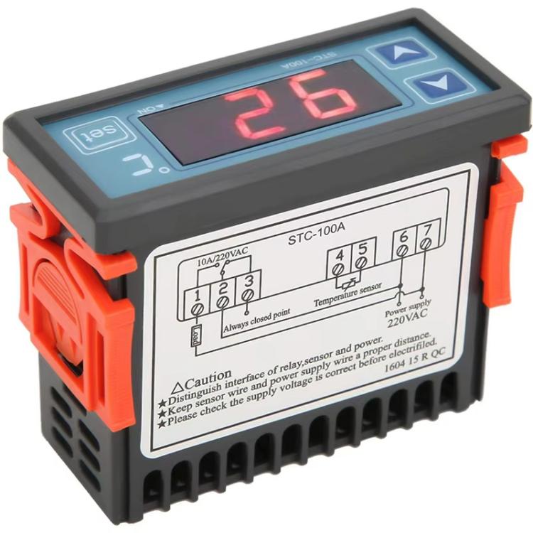 STC-100A Digitaler Temperaturregler für Heizung und Kühlung für Gewächshaus, kleine/mittlere Kühlräume, STC-100A 220V