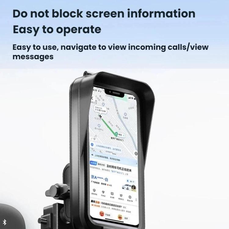 Waterproof Navigation Phone Holder For Motorcycles And Bicycles, Handlebar Charging, Handlebar Standard, Rearview Mirror Charging, Rearview Mirror Standard