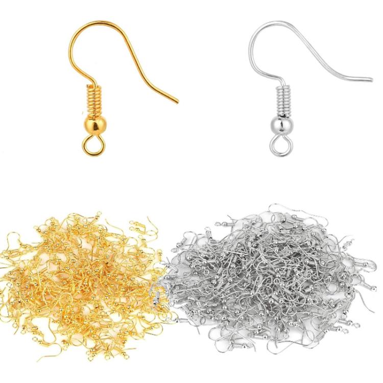50 Stück Edelstahl Ohrstecker & Ohrhaken DIY Schmuckzubehör, Stahl Gerader Stab, Gold Gerader Stab, Stahl Kreuz, Gold Kreuz