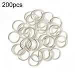 200 Stück handgemachte Schmuck-Binderinge zum Selbermachen, 0,5 x 3 mm, 0,5 x 4 mm, 0,7 x 5 mm, 0,9 x 6 mm, 1,0 x 7 mm, 1,0 x 8 mm, 1,2 x 9 mm, 1,2 x 10 mm, 1,2 x 12 mm