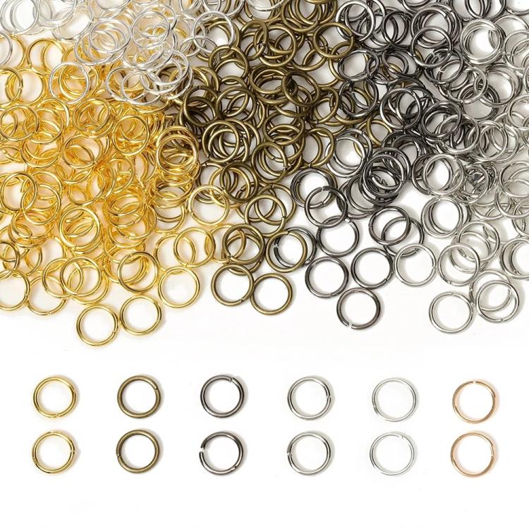 200 Stück handgemachte Schmuck-Binderinge zum Selbermachen, 0,5 x 3 mm, 0,5 x 4 mm, 0,7 x 5 mm, 0,9 x 6 mm, 1,0 x 7 mm, 1,0 x 8 mm, 1,2 x 9 mm, 1,2 x 10 mm, 1,2 x 12 mm
