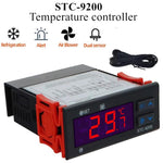 STC-9200 Mikrocomputer Temperaturregler - 3-Modus Ausgang für Kühlung, Abtauen & Lüftersteuerung, Universal für Kühl- und Kühlgeräte