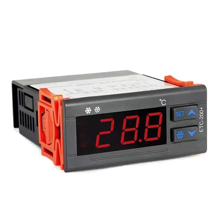 ETC-200+ Digitaler Temperaturregler mit Kühlung, Heizung, Abtauverzögerung & Alarm, 220V Englische Version, 110V Englische Version