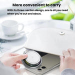 15W 3-in-1 Magnetisches Kabelloses Ladegerät mit LED Bunte Lichter Drehbarer Desktop-Ladeständer