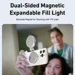 TELESIN Magnetische Handyhalterung Fotografiegriff Fernbedienungsassistent, Weißer Kameragriff+Silbernes Aufhelllicht, Weißer Kameragriff+Stativ+Silbernes Aufhelllicht, Weißer Kameragriff+Weißes Aufhelllicht, Weißer Kameragriff+Stativ+Weißes Aufhelllicht