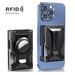 Für AirTag 2. Gen / AirTag 1. Gen Magnetische Kartenhalter RFID-blockierende Brieftasche