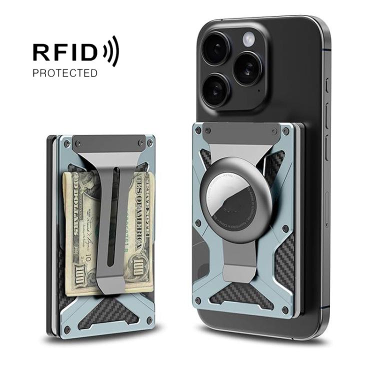 Für AirTag 2. Gen / AirTag 1. Gen Magnetische Kartenhalter RFID-blockierende Brieftasche