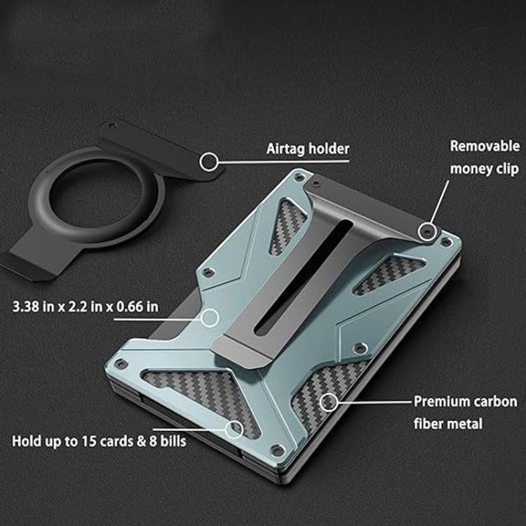 Für AirTag 2. Gen / AirTag 1. Gen Magnetische Kartenhalter RFID-blockierende Brieftasche