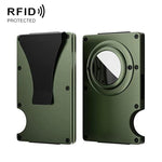 Für AirTag 2. Gen / AirTag 1. Gen Metall-Kartenhalter RFID-blockierende Brieftasche