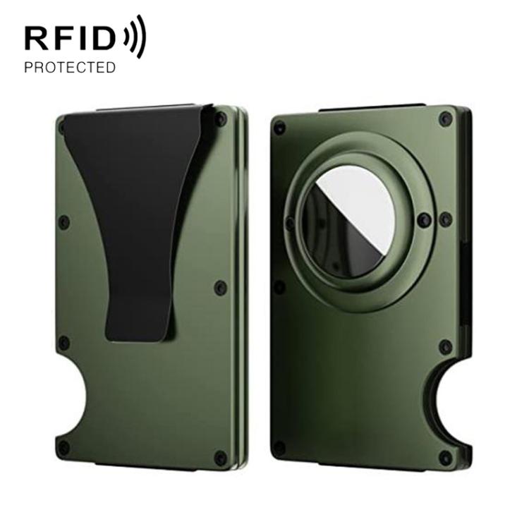 Für AirTag 2. Gen / AirTag 1. Gen Metall-Kartenhalter RFID-blockierende Brieftasche