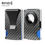 Für AirTag 2. Gen / AirTag 1. Gen Metall-Kartenhalter RFID-blockierende Brieftasche