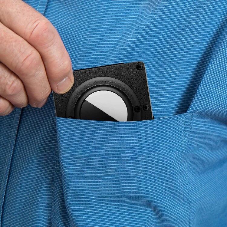 Für AirTag 2. Gen / AirTag 1. Gen Metall-Kartenhalter RFID-blockierende Brieftasche