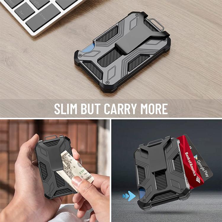 Für AirTag 2. Gen / AirTag 1. Gen RFID-blockierender Aluminium-Metall-Geldbörsen-Kartenhalter