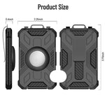 Für AirTag 2. Gen / AirTag 1. Gen RFID-blockierender Aluminium-Metall-Geldbörsen-Kartenhalter
