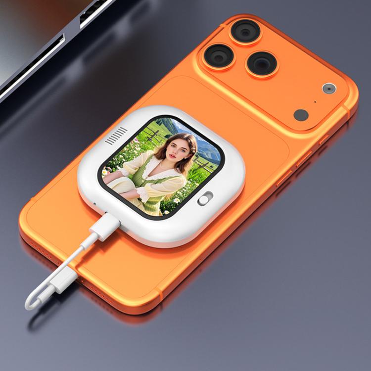 X3 Kabelgebundener Smartphone Selfie-Spiegel Magnetisch Rückseitig Montiertes Selfie-Display, X3 Kabelgebunden