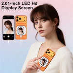 X3 Kabelgebundener Smartphone Selfie-Spiegel Magnetisch Rückseitig Montiertes Selfie-Display, X3 Kabelgebunden
