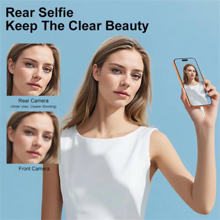 X3 Kabelgebundener Smartphone Selfie-Spiegel Magnetisch Rückseitig Montiertes Selfie-Display, X3 Kabelgebunden