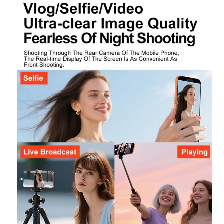 X3 Kabelgebundener Smartphone Selfie-Spiegel Magnetisch Rückseitig Montiertes Selfie-Display, X3 Kabelgebunden