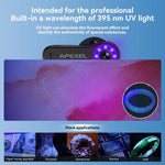 APEXEL TriScope 40X-80X-120X Telefonmikroskop mit Dual-Temperatur LED & UV-Beleuchtung, APL-MS3L