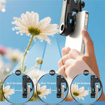 APEXEL TriScope 40X-80X-120X Telefonmikroskop mit Dual-Temperatur LED & UV-Beleuchtung, APL-MS3L