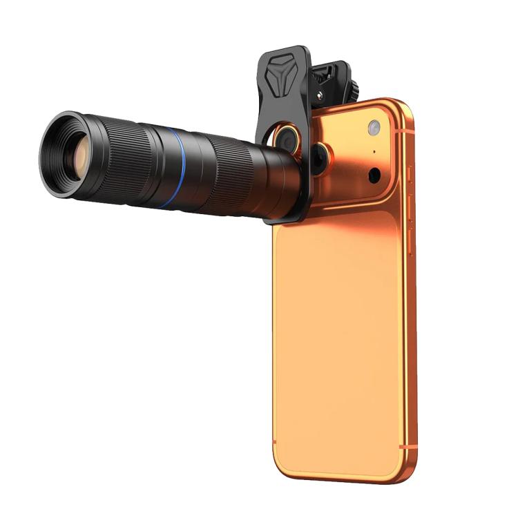 APEXEL TeleZoom 5–10X Zoom Teleobjektiv-Kit für Smartphone mit All-in-One Universalclip, APL-T5-10X
