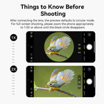 APEXEL TeleZoom 5–10X Zoom Teleobjektiv-Kit für Smartphone mit All-in-One Universalclip, APL-T5-10X