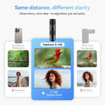 APEXEL TeleZoom 5–10X Zoom Teleobjektiv-Kit für Smartphone mit All-in-One Universalclip, APL-T5-10X