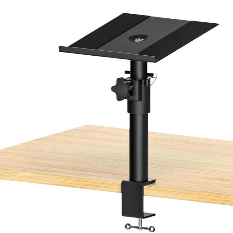 Klemmbarer Desktop-Lautsprecherständer beweglich bohrfrei höhenverstellbarer Lautsprecherhalter, Einzel, Doppel