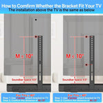 JJ-9452-B-0 Bohrfreie lange Soundbar TV Wandhalterung Lautsprecher- & TV-Verbindungshalterung, JJ-9452-B-0
