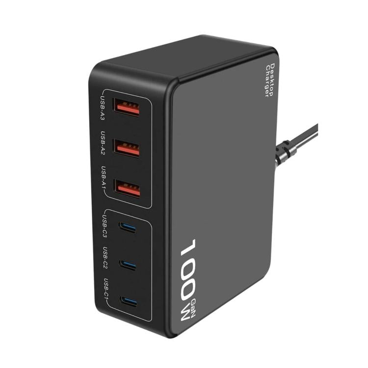 100W Hochleistungs-PD-Schnelllade-USB-Multi-Port-Ladegerät, US-Stecker, EU-Stecker, AU-Stecker, KR-Stecker, UK-Stecker