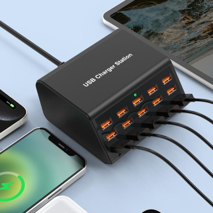 15-Port USB-Steckdosenleiste Intelligentes Schnelllade-Ladegerät, US-Stecker, UK-Stecker, AU-Stecker, EU-Stecker, KR-Stecker