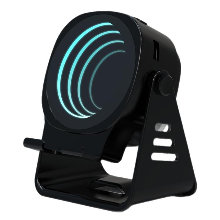 Kabelloser Induktionslautsprecher mit Telefonhalter Multifunktionaler Desktop Bluetooth Lautsprecher Nachtlicht