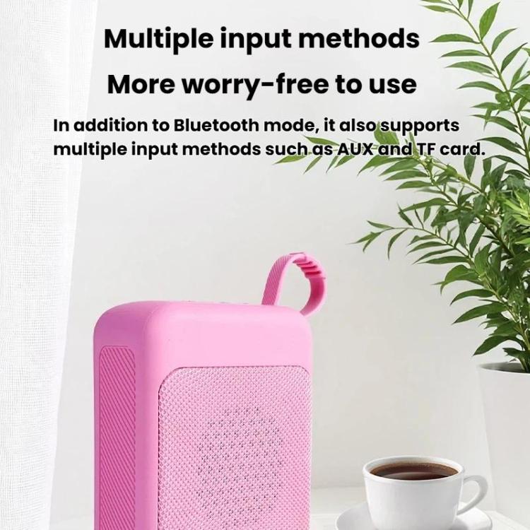 Mini Retro Bluetooth Lautsprecher mit RGB-Lichtern TF-Karten- & U-Disk-Steckplatz Desktop-Audio