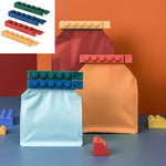4 STK./Set Baustein Lebensmittel-Verschlussclip, Küchen-Frischhalteclip, Snack-Plastiktüten-Verschlussclip, Verschlussclip