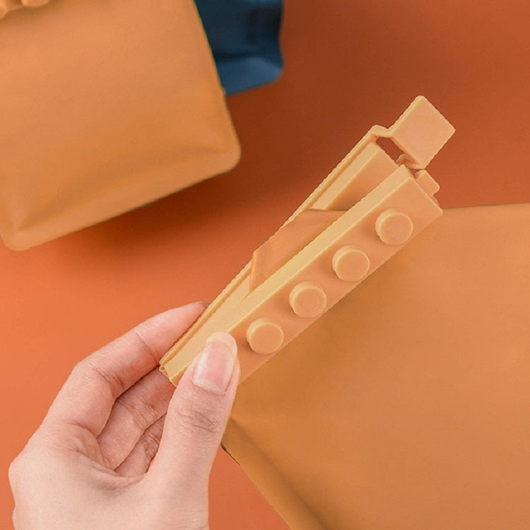 4 STK./Set Baustein Lebensmittel-Verschlussclip, Küchen-Frischhalteclip, Snack-Plastiktüten-Verschlussclip, Verschlussclip