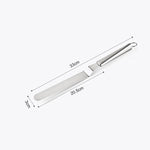Edelstahl-Cremespatel Edelstahl-Glockenmesser Tortenspatel Backschaber Backwerkzeuge