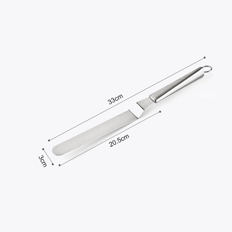 Edelstahl-Cremespatel Edelstahl-Glockenmesser Tortenspatel Backschaber Backwerkzeuge