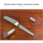 Edelstahl-Cremespatel Edelstahl-Glockenmesser Tortenspatel Backschaber Backwerkzeuge