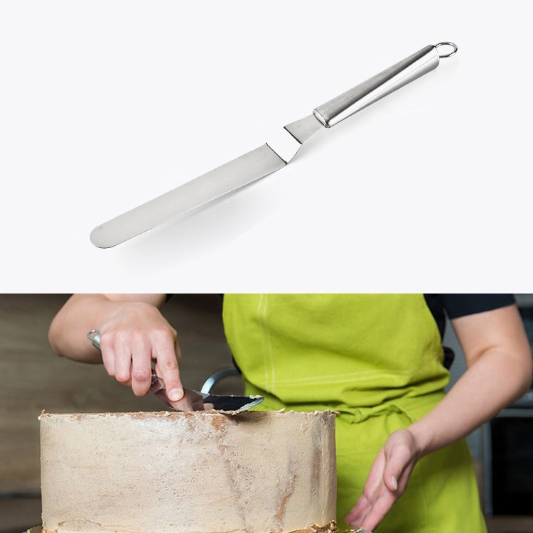 Edelstahl-Cremespatel Edelstahl-Glockenmesser Tortenspatel Backschaber Backwerkzeuge